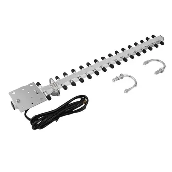 

New Portable RP-SMA 2.4GHz High Gain 16 DBi Yagi Wireless WLAN WiFi Receiver Signal Extender Aerial For Modem PCI Card Router