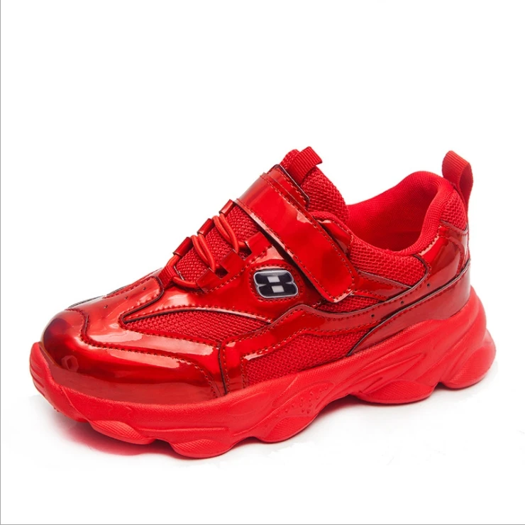

Boys sports shoes spring and autumn girls mesh shoes breathable mesh in the Datong casual shoes leather waterproof kids shoes