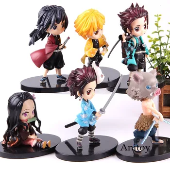 

Anime Demon Slaye Vol.1/2 Kamado Tanjirou Nezuko Zenitsu Hashibira Inosuke Kimetsu Qposket No Yaiba Action Figure PVC Model Toy
