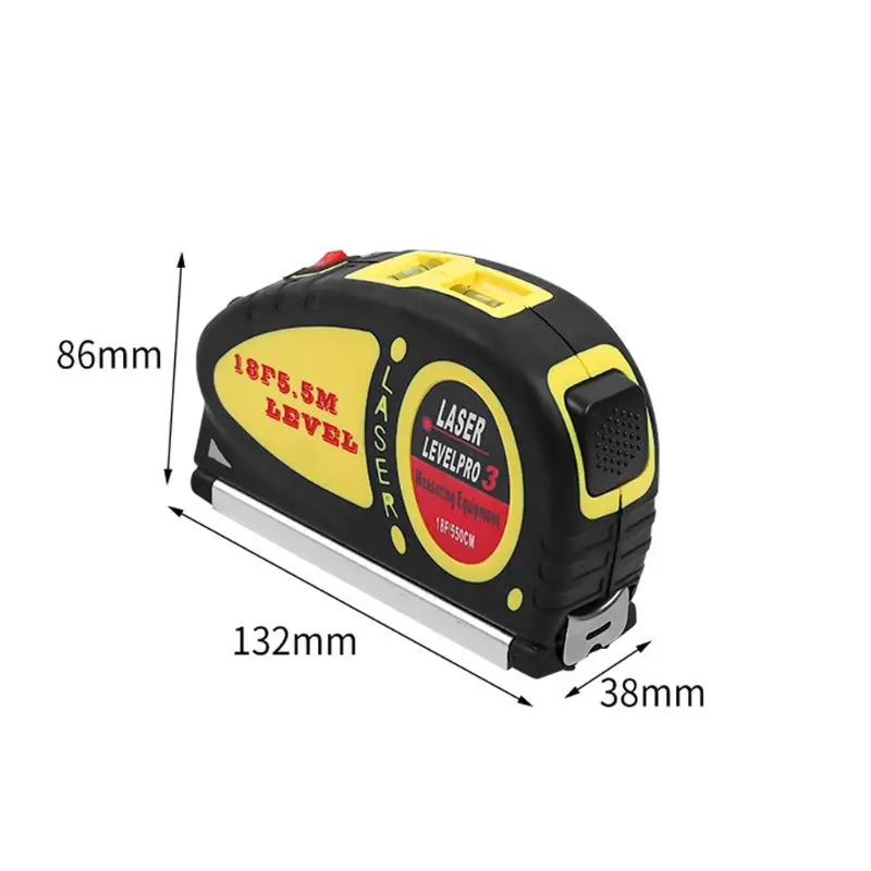 Multipurpose Mini Laser Level Line Lasers Horizon Vertical Accurate Measure Tape Aligner Bubbles Ruler Measuring Diagnostic Tool