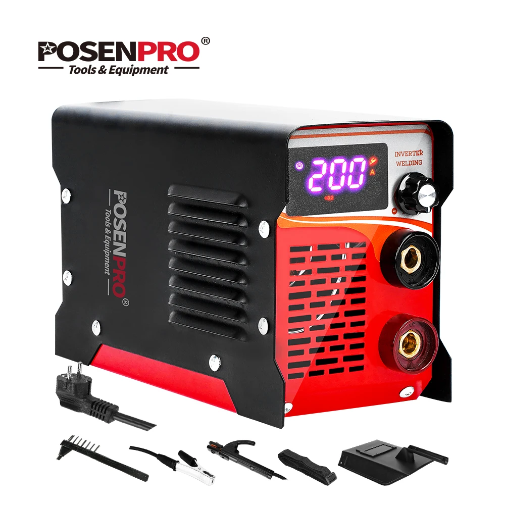 Сварочный аппарат POSENPRO AC220V MMA 120A/160A/200A AI Электродуговые сварочные аппараты для пайки сварочных инструментов