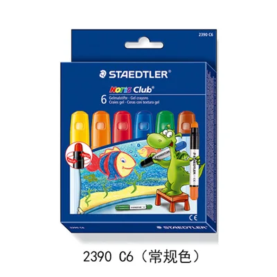 Conventional color Staedtler kredki вращающийся карандаш 2390 Детский 6 цветов безопасный нетоксичный детский карандаш стеклянная щетка для окна - Цвет: Conventional color