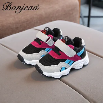 

2020 Autumn Lightweight Kids Shoes Children Boys Sneakers Toddler Mesh Breathable Non-slip Casual Sport Running Breathable Shoe