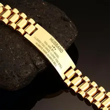 Vnox – montre Bracelet en acier inoxydable pour hommes, bijou de 20cm de long, multicolore, cadeau de mari Unique et significatif