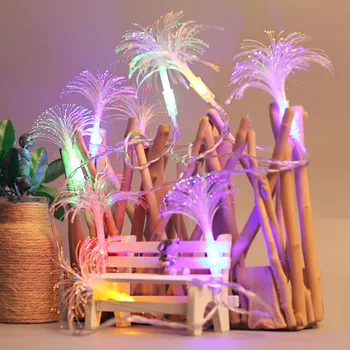 

Fiber Optic Led Lights Decoration Night Light String Flower Shape Battery Fairy Light Liveroom Bedroom Wedding Party Atmosphere