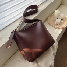 Простая модная большая женская сумка Новая модная Корейская версия универсальная сумка-мессенджер Ретро Гонконгский стиль на одно плечо