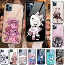 Social game Gacha Life case  Anime Style Phone Case cover For iphone 12 pro max 11 8 7 6 s XR PLUS X XS  SE 2020 mini  black cel