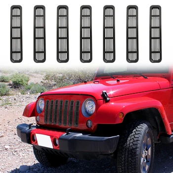 

uxcell Matte Black Grille Inserts Clip in Mesh Cover Trim for 1997-2006 Jeep Wrangler TJ Unlimited