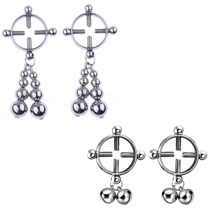 1 Пара регулируемых зажимов из нержавеющей стали для сосков фетиш металлические