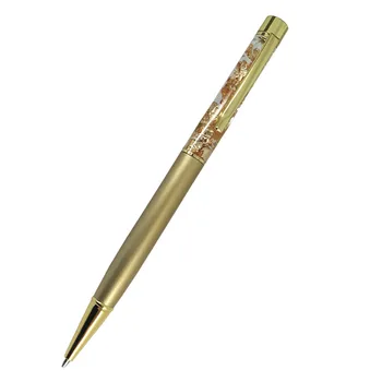 

Ball Pen with Gold foil Clear Square Box Pack Packing School Supplies Jewellery Accessory for Birthday Gifts Liquid Floater Pens
