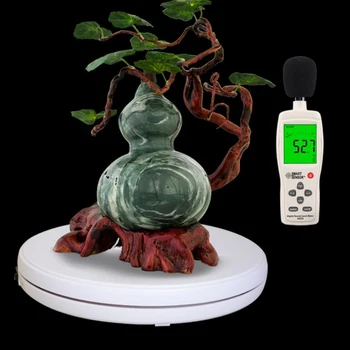 

360 Degree Electric Motorized Rotating Display Stand Turntable w/Light