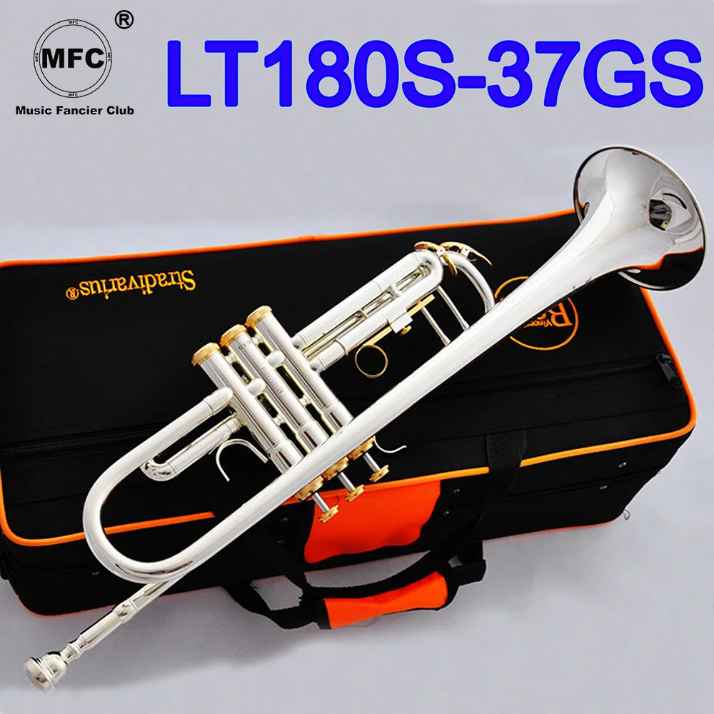 MFC Bb Trumpet LT180S37 Silver Plated Gold Keys Music Instruments