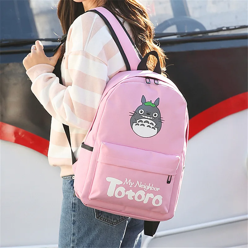 

Korean-style WOMEN'S Backpack New Style Cartoon Printed Nylon Schoolbag Outdoor Travel Bag Bag