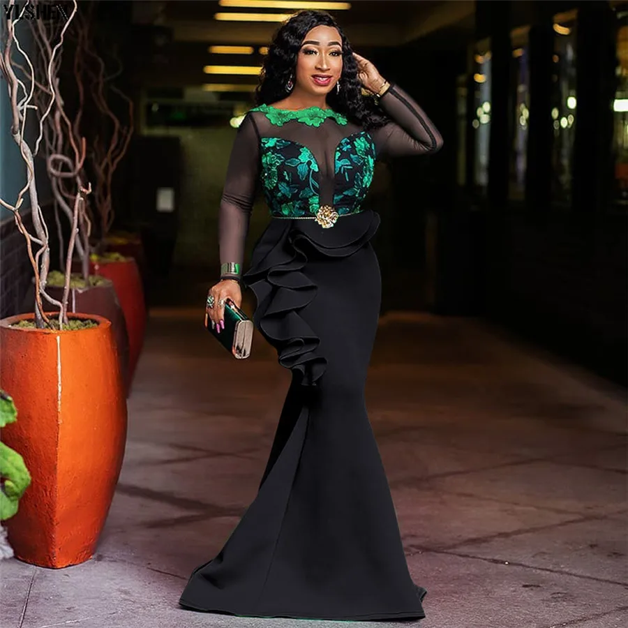 5 Colors African Dresses for Women Long Maxi Dress African Clothes Fashion Style Print Evening Dress Robe Africaine Femme 2019 11