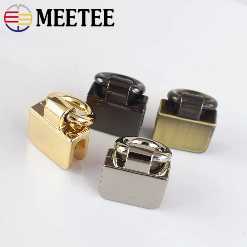 4Pcs Metal Bag Side Clip Buckles Handbag Strap Clasp Screw Handles Chain Hook Connector Hanger Hardware Accessories F1 9|Пряжки и