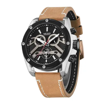 

Gorben PU Leather Waterproof Quartz Wrist Watch Fashion Casual Military Sport Clock Men Wristwatches Male Watches
