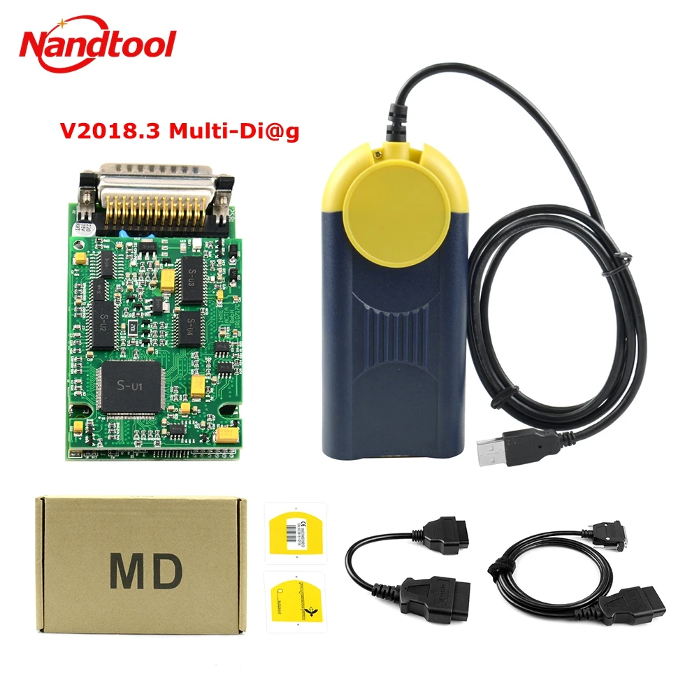 Бесплатная доставка высококачественное устройство V2018.3 Multi-Di @ g Access J2534 Pass-Thru OBD2
