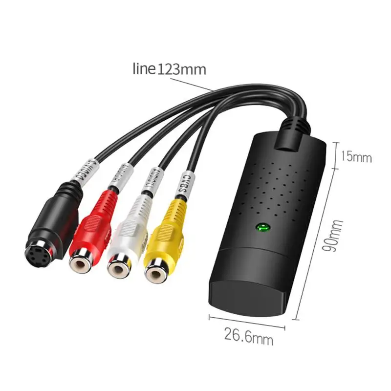 HW-1401 USB2.0 видео сбора тюнер карты продуманное производство длительный прочный с аудио адаптер RCA аудио конвертер