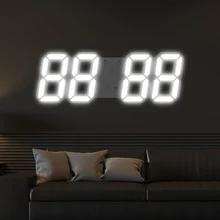 Горячее предложение! Распродажа! 3D светодиодный настенные часы Современные цифровые настенные настольные часы будильник ночник Saat настенные часы для дома гостиной