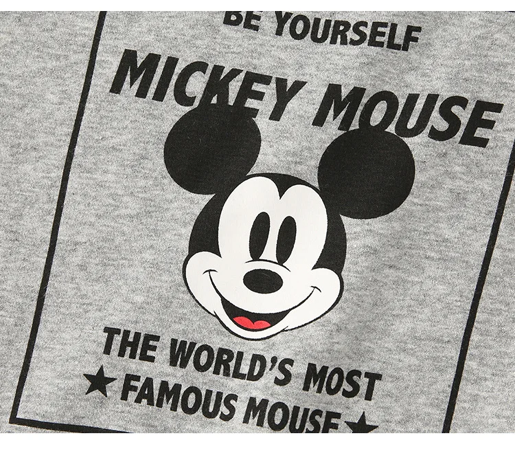 Disney/Новинка года, детский осенне-зимний теплый бархатный топ с круглым вырезом для малышей, Детский свитер детские толстовки