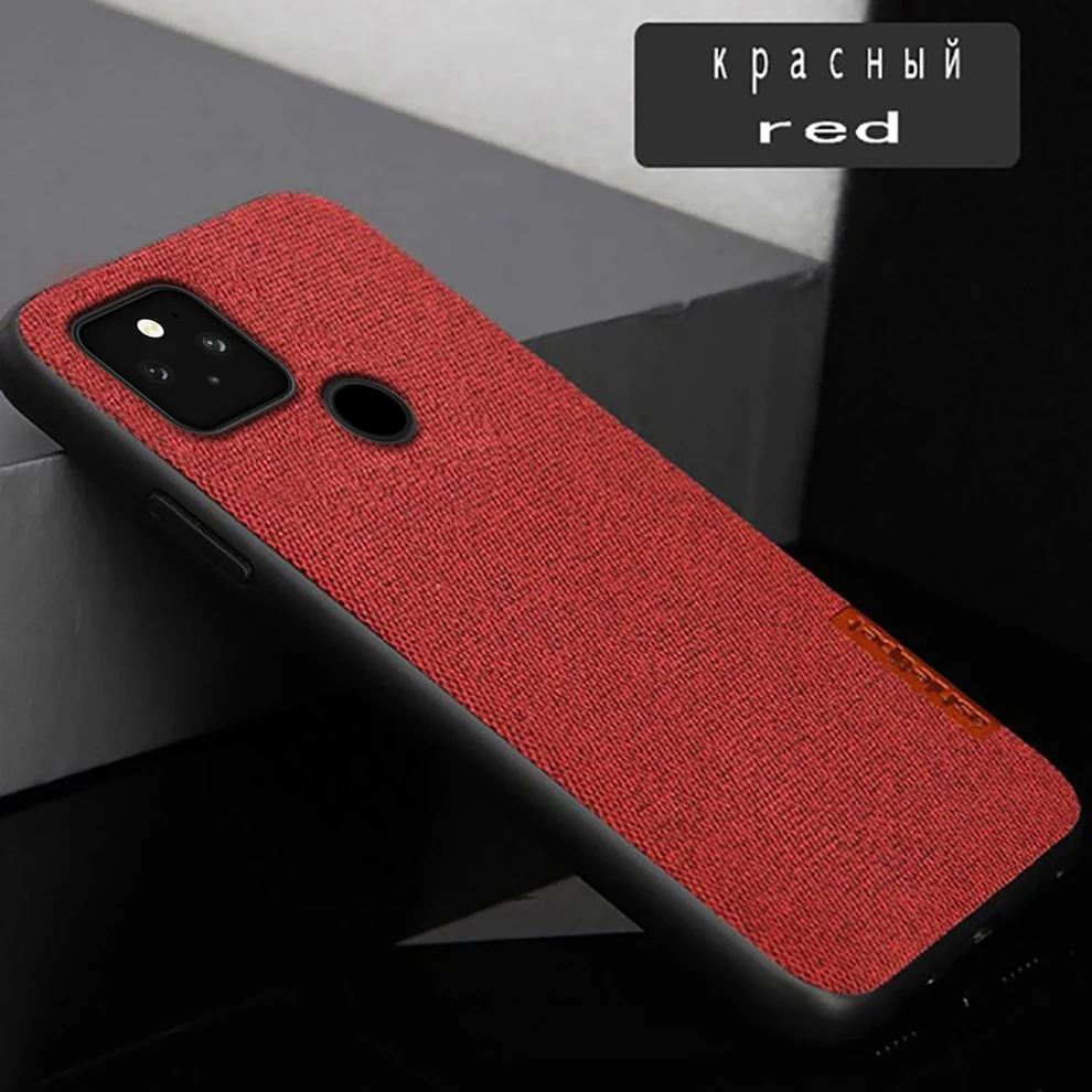 LANGSIDI Man Canvas Leather Magnetic Phone Case For Google Pixel 6 Pro 6 5 4A 5g 5A shockproof Protective Cover For Pixel 4A 5G