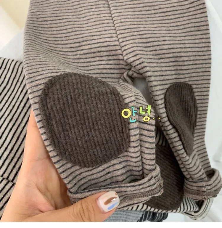 Roupas do Bebê Leggings para o Bebê Primavera Outono Recém-nascidos Crianças Casuais Calças Compridas Menino Algodão Listrado Infantil Meninas Legging 0-3-24m 2020 5 compridas roupas do bebê menino algodão listrado