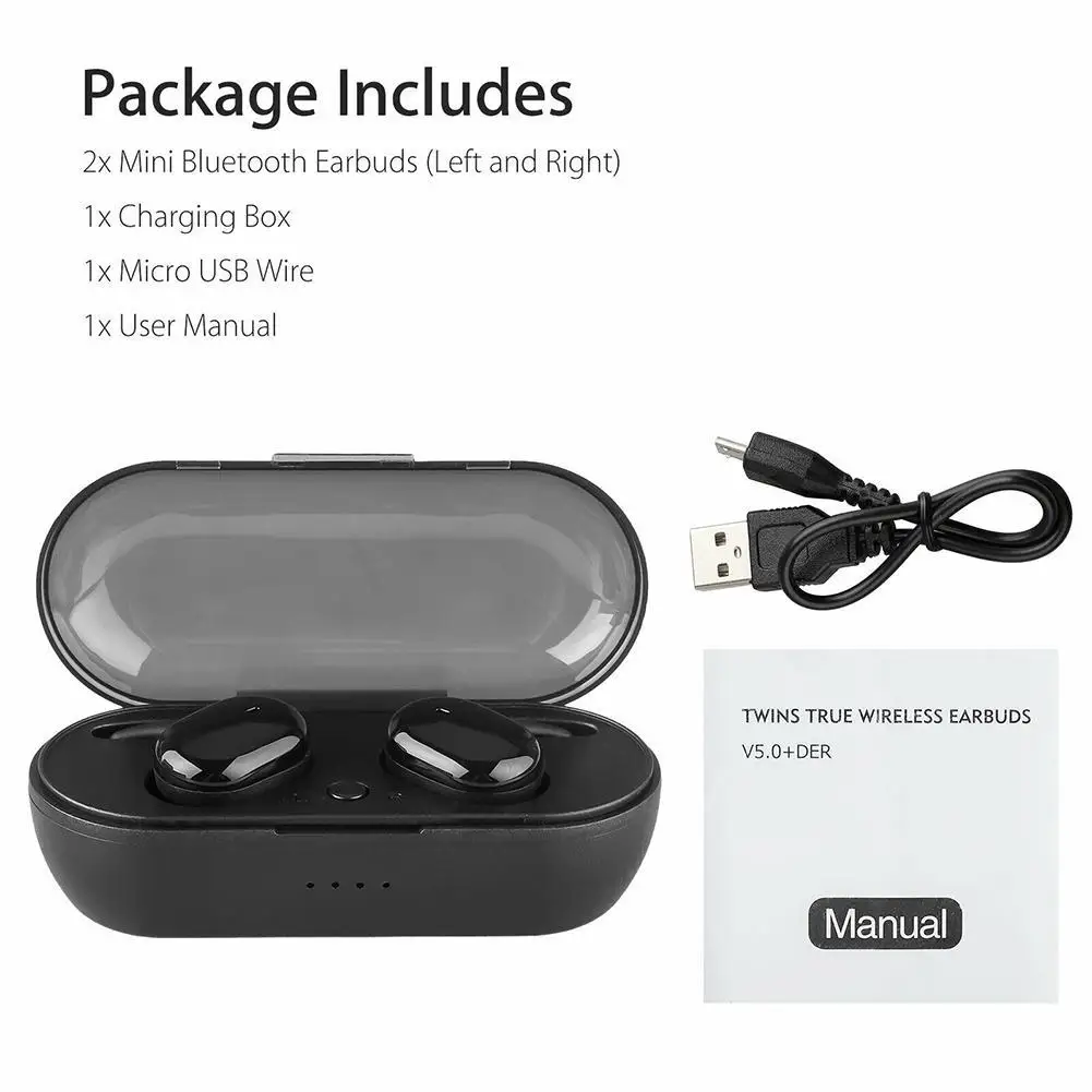 TWS Bluetooth 5,0 наушники-вкладыши беспроводные Bluetooth наушники спортивные наушники игровые головные телефоны для всех смартфонов