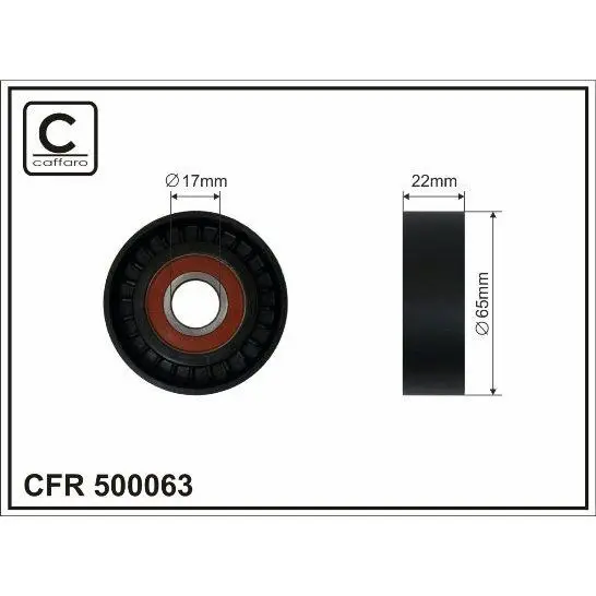 Ролик п/клин. ремня MB A(W169), B(W245) 04-12 caffaro 500063