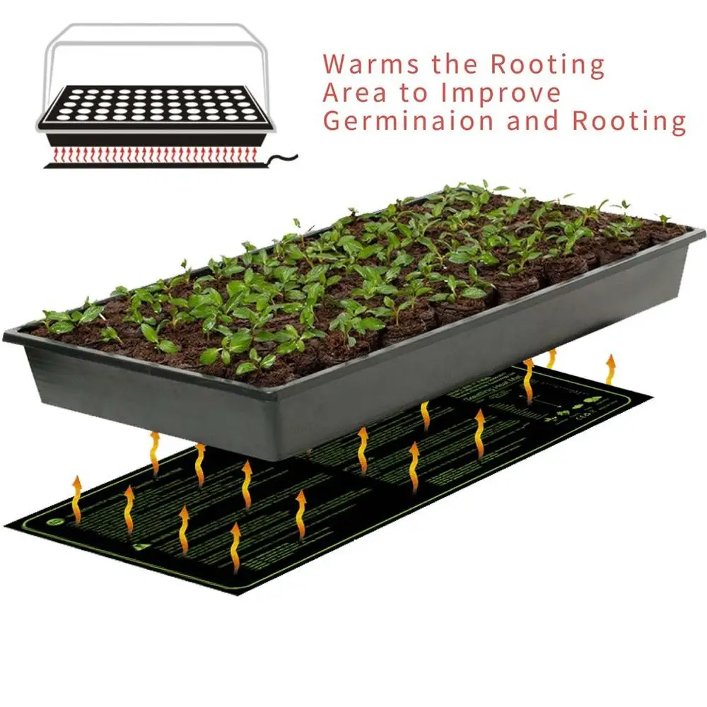 

Seedling Heating Mat 50x25cm Waterproof Plant Seed Germination Propagation Clone Starter Pad 110V/220V Garden Supplies 1 Pc