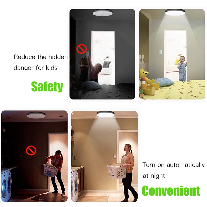  Surface Mounted LED Ceiling Lamps PIR Motion Sensor Night Lighting 12/18W Modern Ceiling Lights For - 32960942650