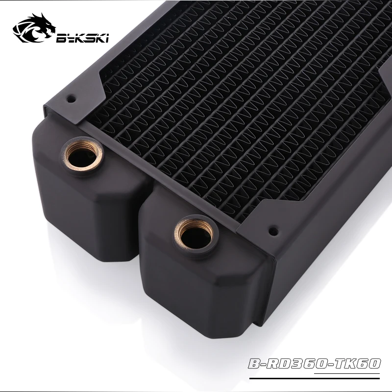 Reviews  Bykski 60mm Thick 360mm Copper Computer Water Coolant Discharge Heat Sink Exchanger Radiator for 3*