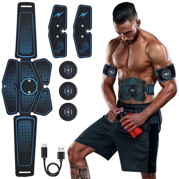 

EMS Abdominal Muscle Stimulator Trainer Abs Fitness Weight loss Body Slimming Training Muscles At Home Gym