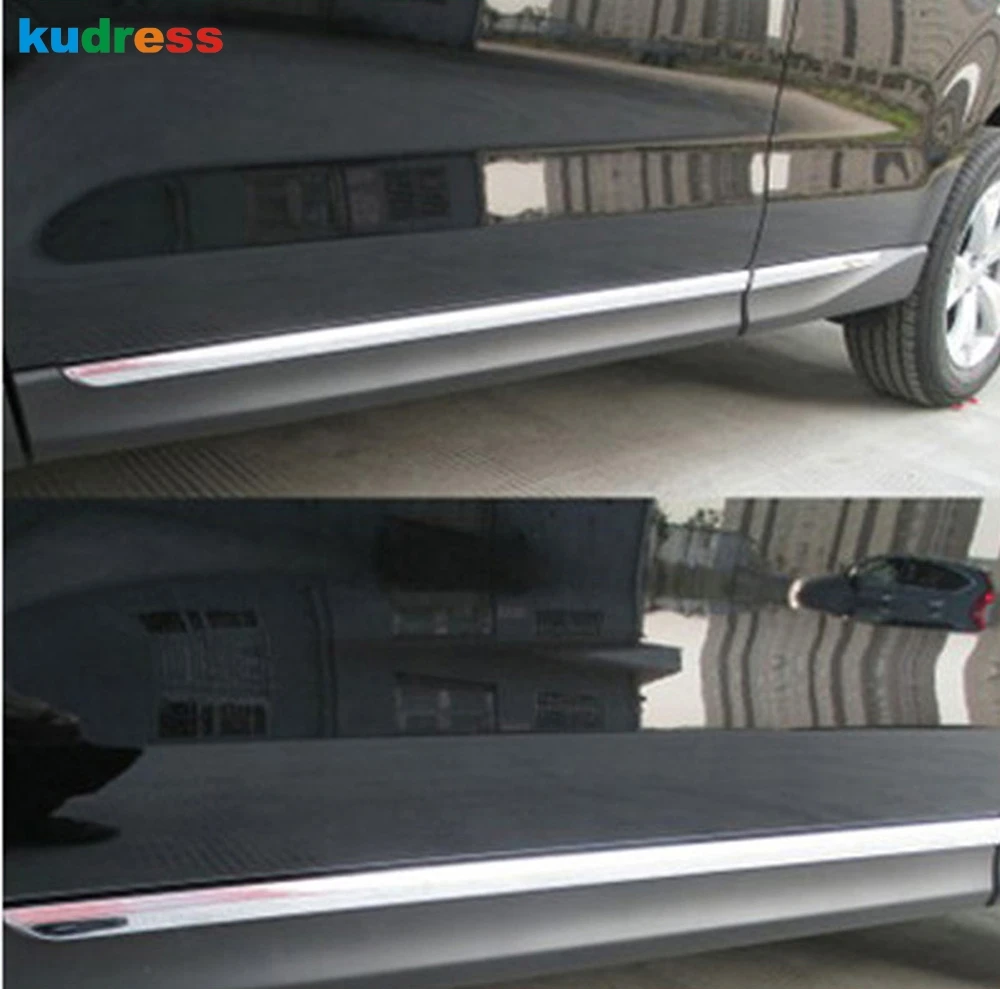 Накладки на боковые двери для Subaru Forester 2013 2014|for subaru forester|trim coverside body molding |