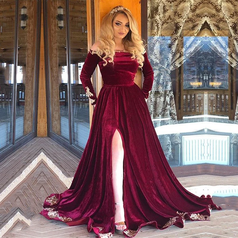Saudi Arabic Abaya Prom Dress 