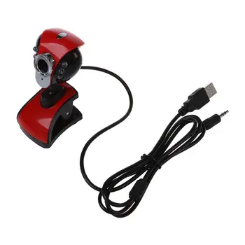 

USB 50M 6 LEDs Night Vision Webcam Camera Web Cam With Mic for PC Laptop Wind7 8