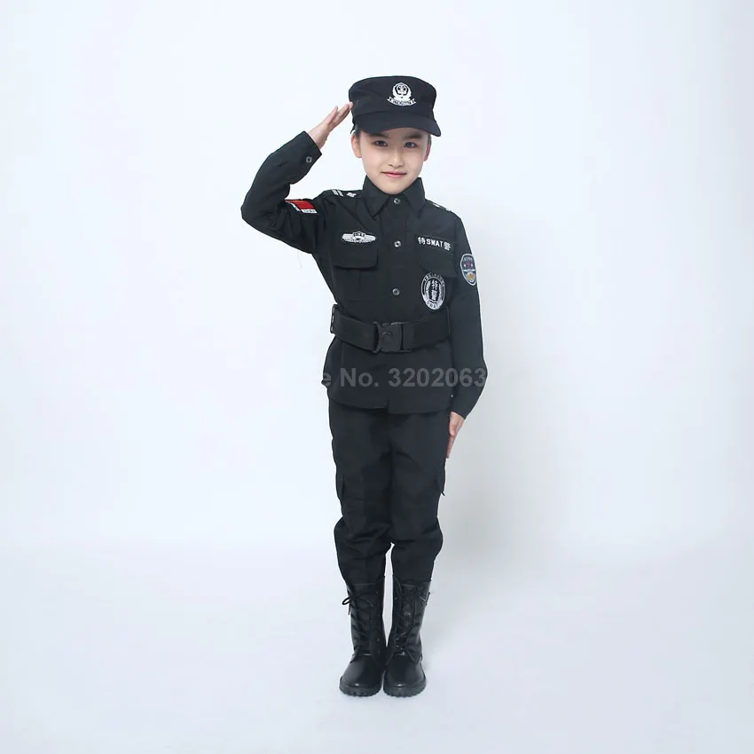 Детская военная форма, боевая группа захвата армейский костюм, детская куртка для мальчиков+ брюки+ шапочка+ пояс, одежда для сцены, костюмы для косплея