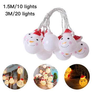 

1Pc Snowman LED String Light Water-proof Energy-saving Tree Lights for Christmas and Party Versatile Decorative Lamp Gift