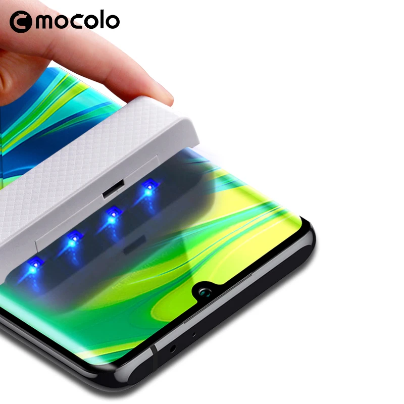 Защита экрана для Xiaomi Mi Note 10 Mocolo CC9 Pro изогнутое закаленное УФ-стекло защита |