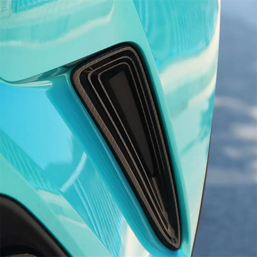 Для Toyota C-HR CHR углеродное волокно передний бампер решетка отделка вентиляционное отверстие решетка крышка обрамление Декор внешние аксессуары