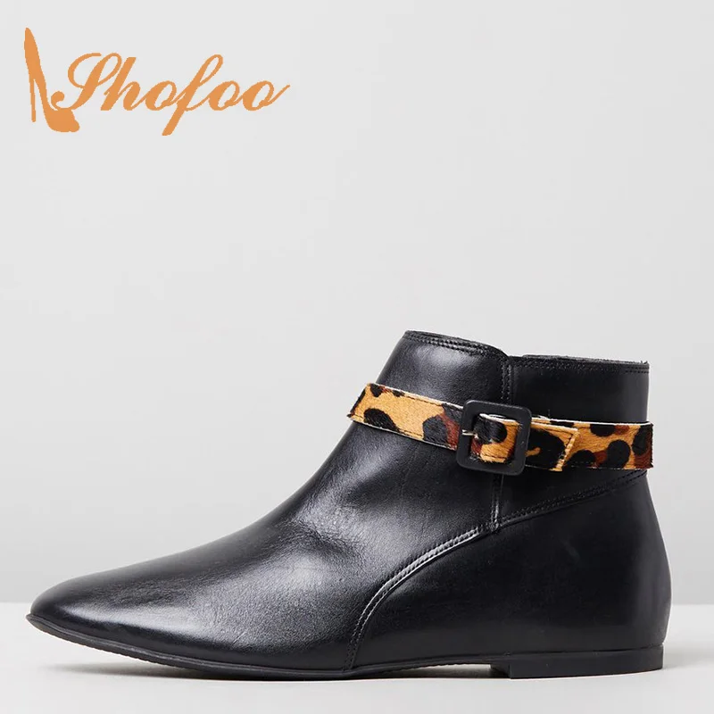 black pointed toe booties