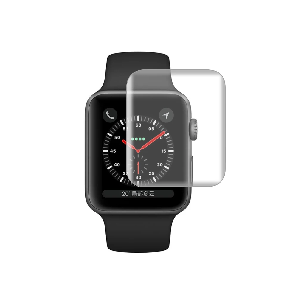 ТПУ Смарт-часы пленка для Apple Watch IWatch серии 4, версия 1, 2, 3, ремешок 40/44/38/42 мм защитная пленка Smart аксессуары для часов - Цвет: transparent