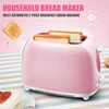 Easy to Clean Nonstick Sandwich Maker 2 Slice Wide Slot Toaster Home Automatic Breakfast Machine TN99 1