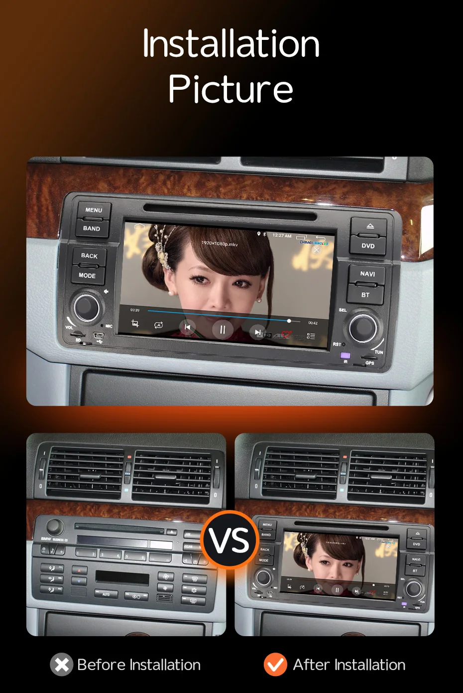 US $221.44 Eunavi 1 Din Android 10 Car DVD Player For BMW E46 M3 Rover 3 Series Multimedia 7 Inch Radio Stereo 1Din GPS Navigation DSP USB