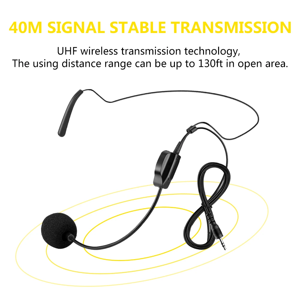 XTUGA KX623 UHF беспроводной микрофон набор с гарнитурой микрофон, петличный нагрудный микрофон, играть для динамиков, телефонов, камер Запись голоса