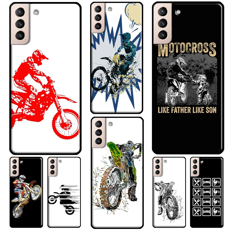 Custodia Per Telefono Sportivo Da Motocross Freestyle Per Samsung Galaxy S21 S20 Fe S8 S9 S10 Note 10 Plus Note 20 S22 Ultra Cover