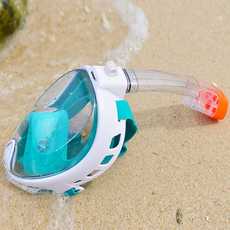 New Full Face Snorkeling Masks Panoramic View Antifog Antileak