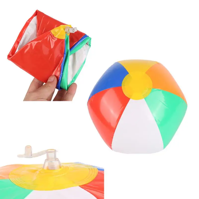 23cm Beach Ball Inflatable Blowup Panel Beach Ball Holiday Party Swimming Garden Toy Play Party Water Game For Children Gift