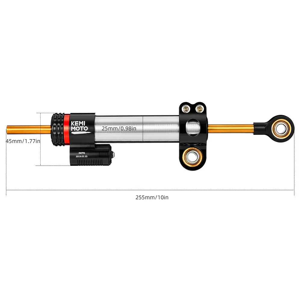 Универсальный мотоциклетный Регулируемый рулевой демпфер стабилизатор для Yamaha MT 09 10 для YZF R6 для KAWASAKI Z1000 Z750 ninja 400 350