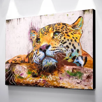 

Posters Wall Art Fine Jaguar Canvas Painting Home Decor Modern Quadros Aesthetic Room Decor Paintings Canvas Print Animal Poster