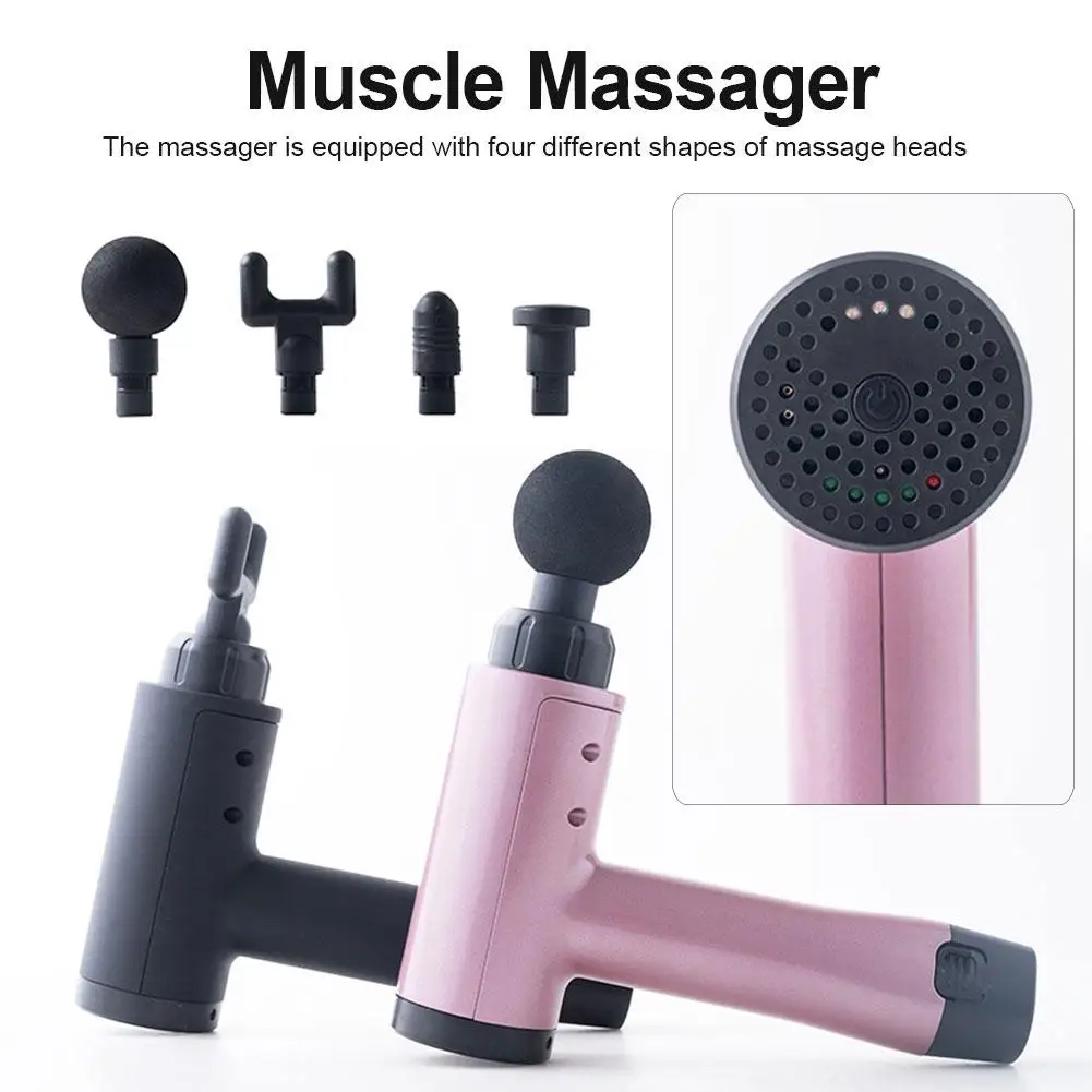 Fitness Body Relaxation Massage Gun Handheld Low Noise Deep Tissue After Muscle Stimulator Training Slimming Shaping Pain Relief